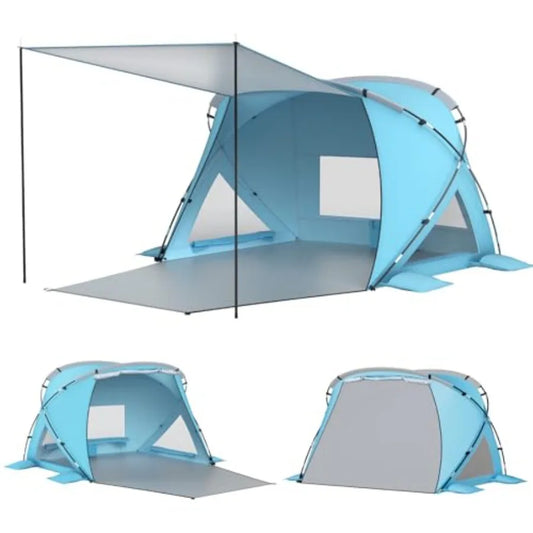 Beach Tent Shelter 4-6 Person Pop Up UPF 50